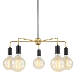 Lampa wisząca Malene MDM3386/5 BK+GD Italux - zdjęcie produktu