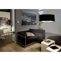 Lampa wisząca MASERLO 31605 czarny, złoty