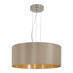 Lampa wisząca MASERLO 31607 EGLO taupe, złoty