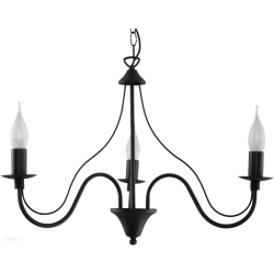 Lampa Wisząca MINERWA 3 Czarny SL.0217 SOLLUX LIGHTING