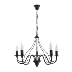 Lampa Wisząca MINERWA 5 Czarny SL.0218 SOLLUX LIGHTING