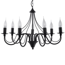 Lampa Wisząca MINERWA 7 Czarny SL.0219 SOLLUX LIGHTING