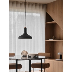 Lampa wisząca DFTP Fuji czarna Drewno & Metal 2620153003 Nordlux