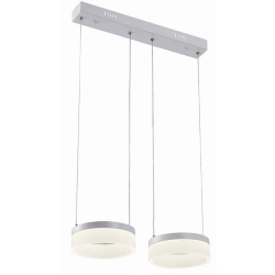 kinkiecikpl lampa wisząca NICKI 2pł LED biała 330202-01 REALITY