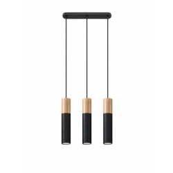 kinkiecik.pl Lampa wisząca PABLO 3 czarna SL.0634 SOLLUX LIGHTING