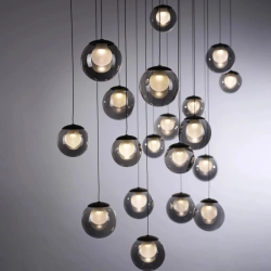 LAMPA WISZĄCA E-POPUP z pilotem SZARY 2589-15 Paul Neuhaus by Zuma