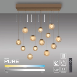 LAMPA WISZĄCA POPUP z pilotem BRĄZOWY 2590-97 Paul Neuhaus by Zuma - zdjęcie produktu