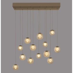 LAMPA WISZĄCA POPUP z pilotem BRĄZOWY 2590-97 Paul Neuhaus by Zuma