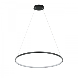 lafabryka.pl Ring wisząca mała czarna 3000K LP-909/1P S BK Light Prestige