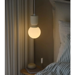 Lampa wisząca Sadie beżowa, mleczny klosz 2512603009 Nordlux