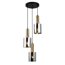 Lampa wisząca Sardo PND-5581-3A-BRO+SG ITALUX - zdjęcie produktu
