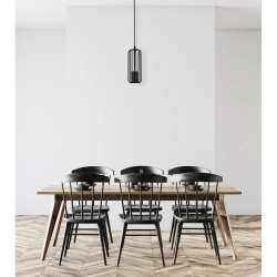 Lampa wisząca Sintra 1xGU10 czarna LP-975/1P BK LIGHT PRESTIGE