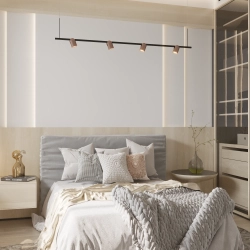 Lampa Wisząca Slide Long 1xLED szczotkowany mosiądz PL0124-BS yaskr