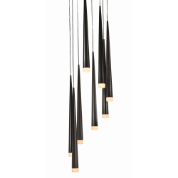 Lampa wisząca STYLO 8 AZ0161 BLACK AZZARDO