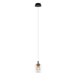 Lampa Wisząca Tasa 1xLED czarna PL0143-1 yaskr
