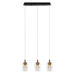 Lampa Wisząca Tasa 3xLED czarna PL0143-3 yaskr