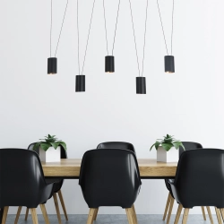 Lampa wisząca Toledo 5xGU10 czarna LP-432/5P BK LIGHT PRESTIGE