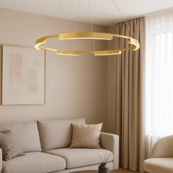 Lampa wisząca Tura 80 cm złota LED CCT LP-9786/1P 80cm GD Light Prestige