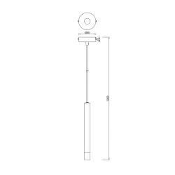 Lampa wisząca VELIC P241125801BL ZUMA LINE