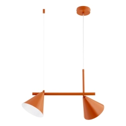 Lampa wisząca Zelta 2xE27 pomarańczowa 62631 ALFA
