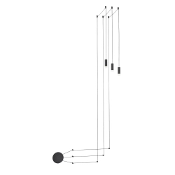 LAMPA WISZĄCA ZIKO 3 AZ2905+AZ2681+AZ2680 AZZARDO
