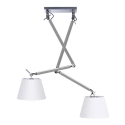 Lampa wisząca ZYTA 2 S PENDANT ALU white AZ2301+AZ2602 śr.26cm AZZARDO