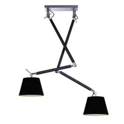 Lampa wisząca ZYTA 2 S PENDANT black AZ1846+AZ2597 śr.20cm AZZARDO