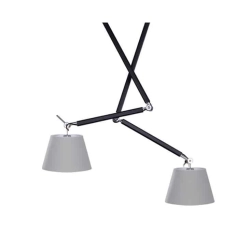 Lampa wisząca ZYTA 2 S PENDANT grey AZ1846+AZ2604 śr.36cm AZZARDO