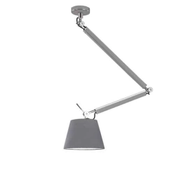 Lampa wisząca ZYTA M PENDANT ALU grey AZ2304+AZ2604 śr.36cm AZZARDO