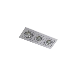 Lampa wpuszczana PACO 3 AZ0801 aluminium AZZARDO