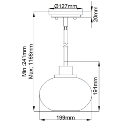 kinkiecik.pl Lampa wisząca Trilogy – 1 źródło światła – Stary brąz QZ-TRILOGY-MP Elstead Lighting