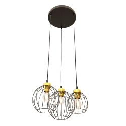 Lampa wisząca NANDO 3PREM BL GOLD 1368/3PREM EMIBIG Lighting - zdjęcie produktu