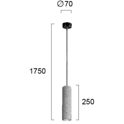 Lampa wisząca FARE LNV0000124 Lunaveri