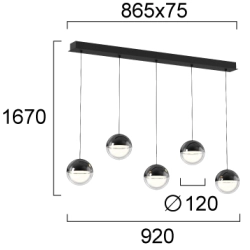 Lampa wisząca AMIATA LNV0000334 Lunaveri