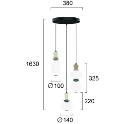 Lampa wisząca TINI LNV0001334 Lunaveri