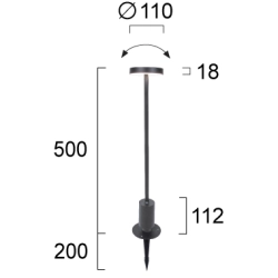 Lampa stojąca zewnętrzna ORVIETO LNV0003334 Lunaveri