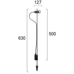 Lampa stojąca zewnętrzna AZZURO LNV0003534 Lunaveri