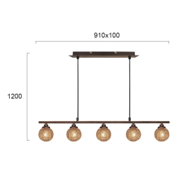 Lampa wisząca POLIGNANI LNV0003914 Lunaveri