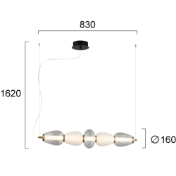 Lampa wisząca CRISTALLO LNV0004034 Lunaveri