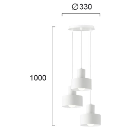 Lampa wisząca ADIGE LNV0005814 Lunaveri