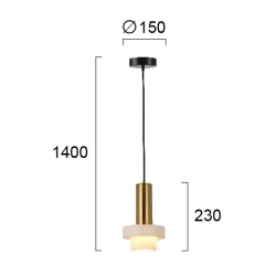 Lampa wisząca MUOVE LNV0006624 Lunaveri