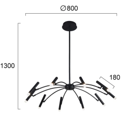 Lampa wisząca SALENTO LNV0009034 Lunaveri