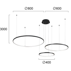 Lampa wisząca FASCIO LNV0011034 Lunaveri