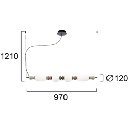 Lampa wisząca TINI LNV0011334 Lunaveri