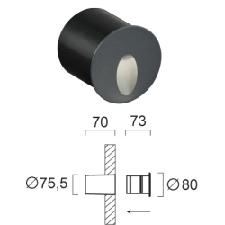 Oprawa wpuszczana VOLA LNV0011624 Lunaveri