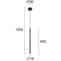 Lampa wisząca SIETE LNV0011924 Lunaveri