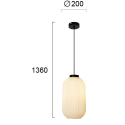 Lampa wisząca SENTE LNV0013524 Lunaveri