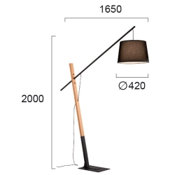 Lampa podłogowa TIZA LNV0014024 Lunaveri