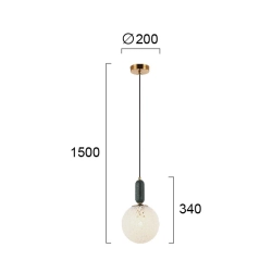 Lampa wisząca ALLORA LNV0014624 Lunaveri