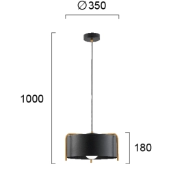 Lampa wisząca PONZA LNV0014824 Lunaveri